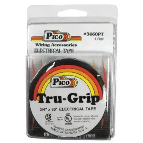 Tape 3/4" x 60' Black fits Electrical Tape