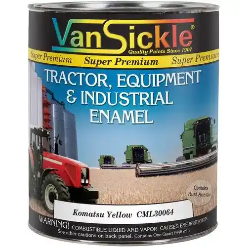 Komatsu Yellow Tractor Quart fits Paint Komatsu