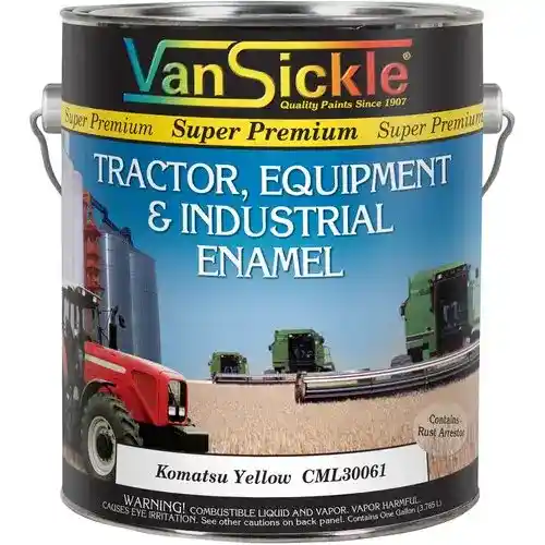 Komatsu Yellow Tractor Gallon fits Paint Komatsu