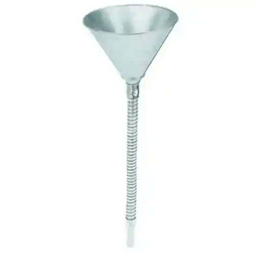Metal Funnel with 12" Flexible Spout fits Tools Funnels & Measuring Cans