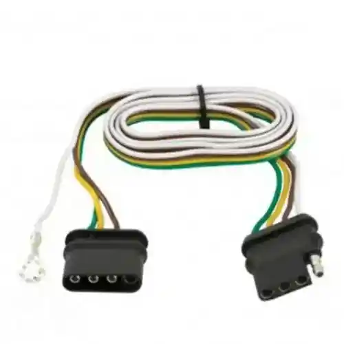 Trailer Wire Connector 4-Pole Flat fits Trailer & Towing Trailer Wiring
