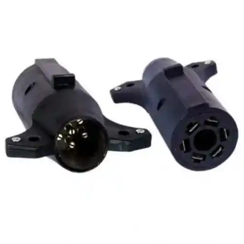 Trailer Adapter 7-Way RV To 6-Way Round fits Trailer & Towing Trailer Adapters & Connectors