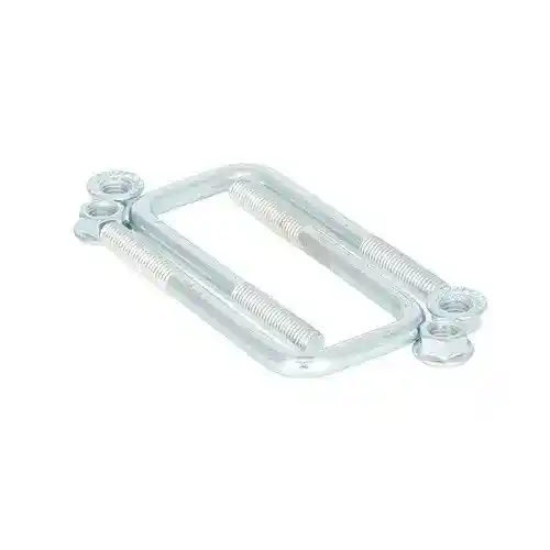 Trailer Axle Square U-Bolt w/Nuts 2" x 5-1/4" x 1/2" 2 Pack fits Trailer & Towing Trailer Hardware