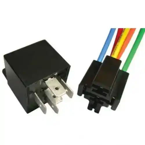 Mini Relay 5 Pin SPDT Resistor Bracket & 5 Pin Connector 12 Volt 30-40 Amp fits Wiring, Relays, Switches Relays, Solenoids, Cutouts