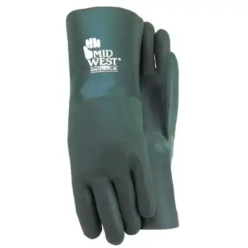 Gloves - PVC Coated Chemical Medium fits Workwear Gloves