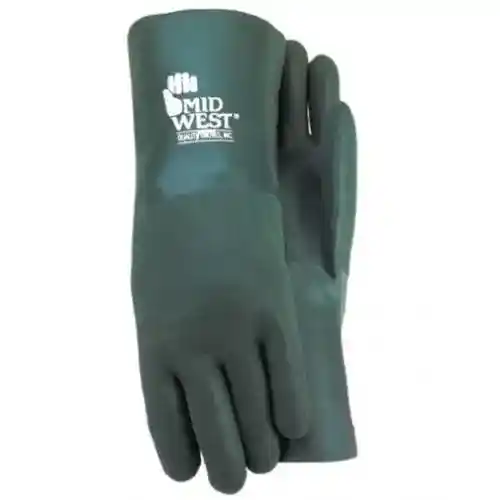 Gloves - PVC Coated Chemical Large fits Workwear Gloves