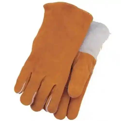 Gloves - Welding Russet Suede Leather Large fits Workwear Gloves