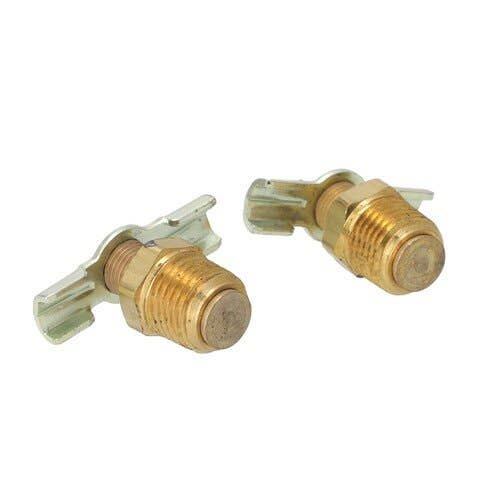 157285 | Milton Air Tool Fitting - Compression Tank Drain Cock | 1/4" NPY | 2-pk |