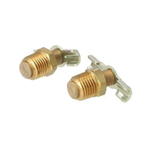 157285 | Milton Air Tool Fitting - Compression Tank Drain Cock | 1/4" NPY | 2-pk |