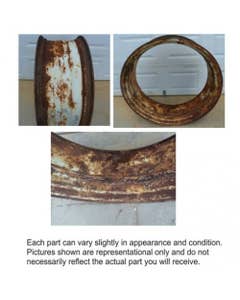 499642 | 14" x 38" Single Bevel Rear Rim | Used |