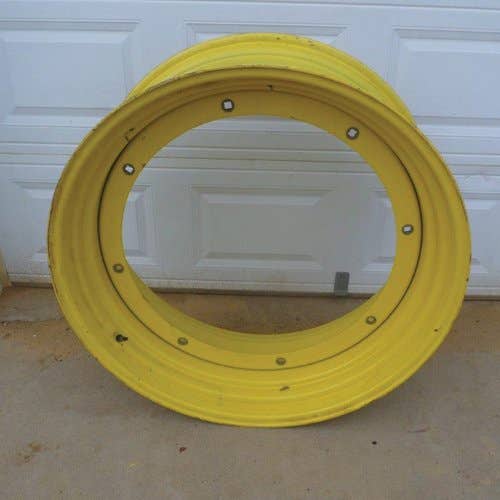 433703 | 15"x 38" | 8 Bolt | Hole Plate Rim | John Deere 2555 2755 2950 2955 3040 3055 3140 3255 6105M 6105R 6110 6110L 6110M 6110R 6115M 6115R 6120 6120L 6120M 6120R 6125M 6125R 6130M 6130R 6200L 6210 6210L 6220 6220L 6230 6230 Premium |  | AL220758