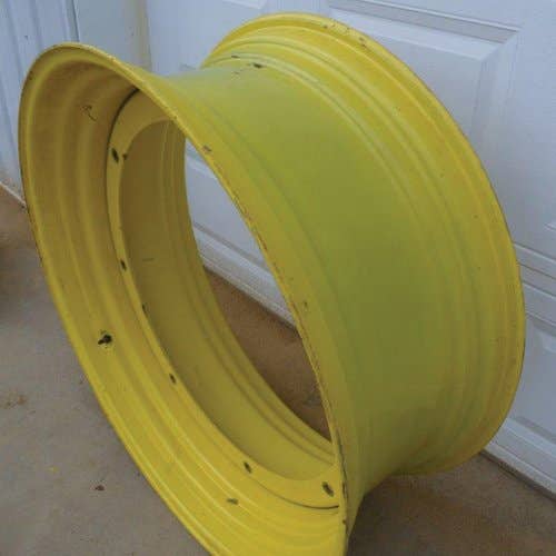 433703 | 15"x 38" | 8 Bolt | Hole Plate Rim | John Deere 2555 2755 2950 2955 3040 3055 3140 3255 6105M 6105R 6110 6110L 6110M 6110R 6115M 6115R 6120 6120L 6120M 6120R 6125M 6125R 6130M 6130R 6200L 6210 6210L 6220 6220L 6230 6230 Premium |  | AL220758