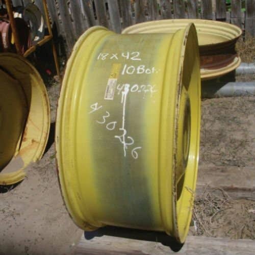 430226 | 18" X 42" 10 Bolt 11" Pilot | Dual Rim | John Deere 4055 4255 4455 4555 4560 4650 4755 4760 4850 4955 4960 6150R 6170R 6190R 7210R 7230R 7250R 7270R 7290R 7630 7710 7720 7730 7810 7820 7830 7920 7930 |  | RE211631 | RE51963 | RE42522 | RE31951
