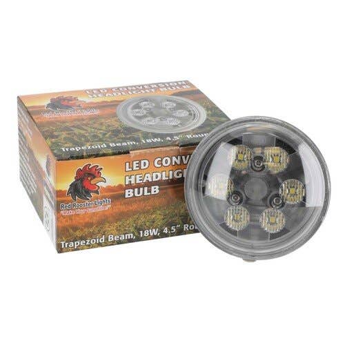127095 | Red Rooster® LED Conversion Headlight Bulb - Trapezoid Beam | 18W | 4.5" Round | Par 36 | Allis Chalmers D10 D12 D14 |  | 70230232 | A24572 | 373662R91 | K962145 | E3NN1037AA | 70230232 | 373662R1 | RE336112 | 1752866M1 | 103463A | 103463A
