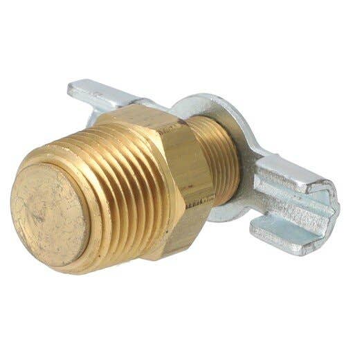 157281 | Milton Air Tool Fitting - Compressor Tank Drain Cock | 3/8" MNTP |
