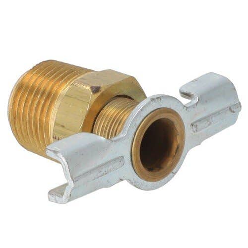 157281 | Milton Air Tool Fitting - Compressor Tank Drain Cock | 3/8" MNTP |