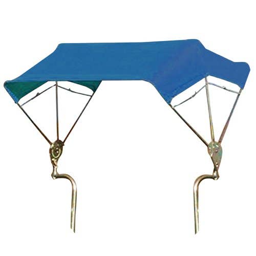 122971 | 3-Bow Tractor Canopy with Frame | Axle Mount | 48" - Blue |