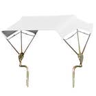 122953 | 3-Bow Tractor Canopy with Frame | Fender Mount | 40" - White |