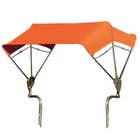 122955 | 3-Bow Tractor Canopy with Frame | Fender Mount | 40" - Orange |