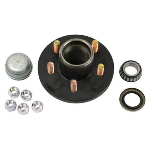 157029 | 5 Bolt Trailer Hub Kit - 4-1/2" Bolt Circle | 1-3/8" Inner Bearing | 1-1/16" Outer Bearing |