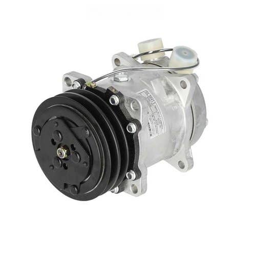 Air Conditioning Compressor - 12V Square Connector Sanden Style SD5H11 fits New Holland TN55D TN70D TN75D TN75F TN90F 5811103 fits Case IH 5176185 Air Conditioning Compressor - 12V Square Connector Sanden Style SD5H11 fits New Holland TN55D TN70D TN75D TN75F TN90F 5811103 fits Case IH 5176185