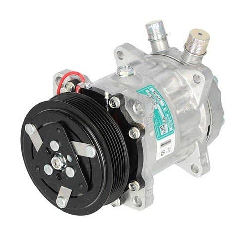 121473 | Air Conditioning Compressor - Sanden | Ford 5640 6640 7740 7840 8240 8340 | New Holland HW305 LS190 TS90 TS100 TS110 TS115 1089 1095 2550 |  | 82001879 | 9827954 | 82001879 | 82008688 | 82016157 | 9847944 | 9849085 | 7865 | 8103 | 4328