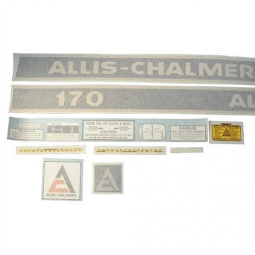 170 Decal Set Cream on Black Vinyl fits Allis Chalmers 170 170 Decal Set Cream on Black Vinyl fits Allis Chalmers 170