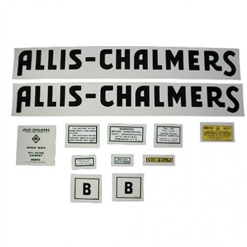 100135 | Allis Chalmers B Decal Set | Vinyl | Allis Chalmers B |