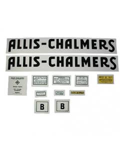100135 | Allis Chalmers B Decal Set | Vinyl | Allis Chalmers B |