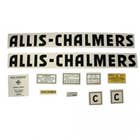 100137 | Allis Chalmers C Decal Set | Black Even Letters | Mylar | Allis Chalmers C |