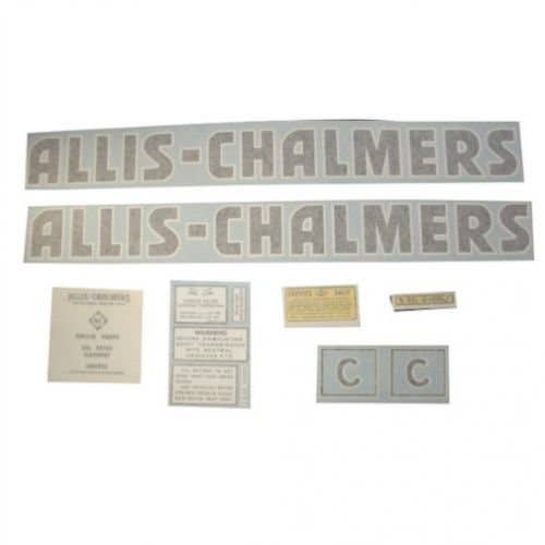 100184 | Allis Chalmers Decal Set C | Black Letters | Vinyl | Allis Chalmers C |