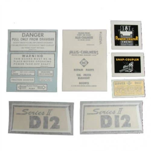 100216 | Allis Chalmers Decal Set | D12 Series II | Vinyl | Allis Chalmers D12 |