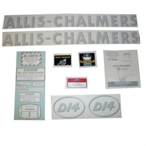 100194 | Allis Chalmers Decal Set | D14 | Oval Model Letters | Vinyl | Allis Chalmers D14 |