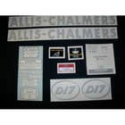 100195 | Allis Chalmers Decal Set | D17. Oval Model Letters | Vinyl | Allis Chalmers D17 |