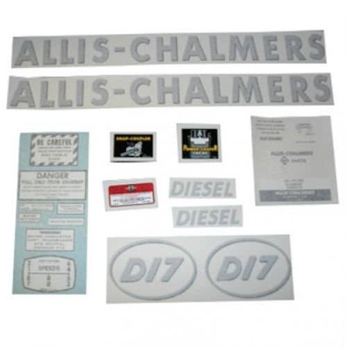 100196 | Allis Chalmers Decal Set | D17 | Oval Model Letters | Vinyl | Allis Chalmers D17 |