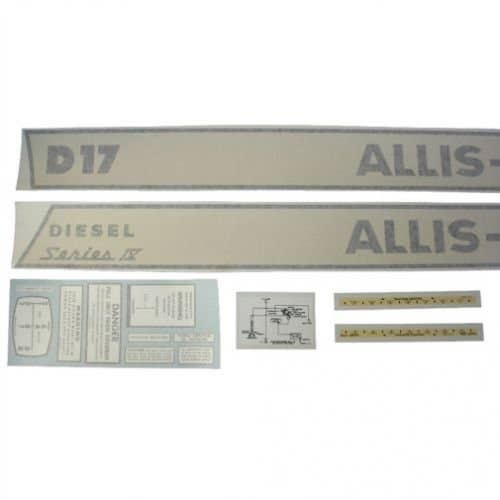 100222 | Allis Chalmers Decal Set | D17 Series IV Diesel | Vinyl | Allis Chalmers D17 |