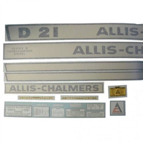 100190 | Allis Chalmers Decal Set | D21 | Vinyl | Allis Chalmers D21 |