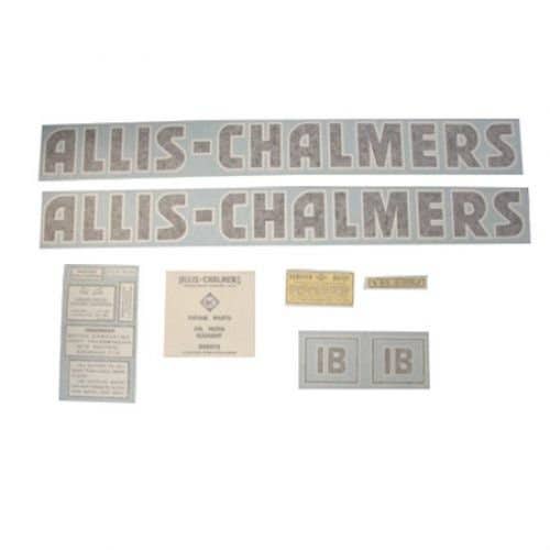 100197 | Allis Chalmers Decal Set | IB | Black Letters | Vinyl | Allis Chalmers IB |