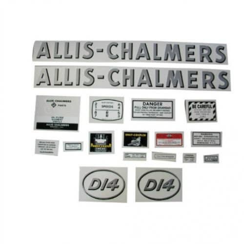 Decal Set D14 with Oval Model Letters Mylar fits Allis Chalmers D14 Decal Set D14 with Oval Model Letters Mylar fits Allis Chalmers D14