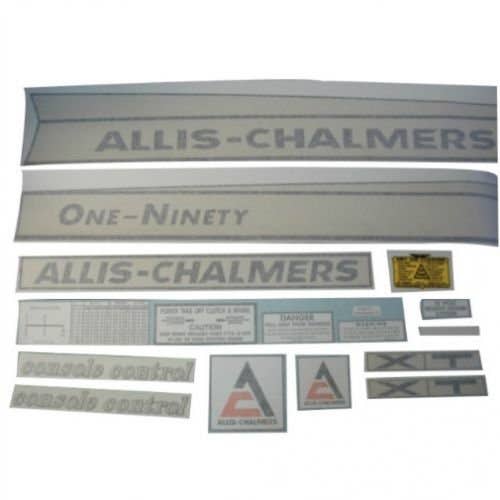Decal Set One-Ninety XT Vinyl fits Allis Chalmers 190 Decal Set One-Ninety XT Vinyl fits Allis Chalmers 190