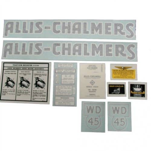 100189 | Allis Chalmers Decal Set | WD45 | Vinyl | Allis Chalmers WD45 |