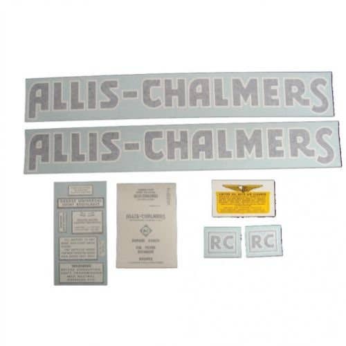 100177 | Allis Chalmers RC Decal Set | Blue with Long A & S | Vinyl | Allis Chalmers RC |