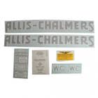 100176 | Allis Chalmers WC Decal Set | Black with Long A & S | Vinyl | Allis Chalmers WC |