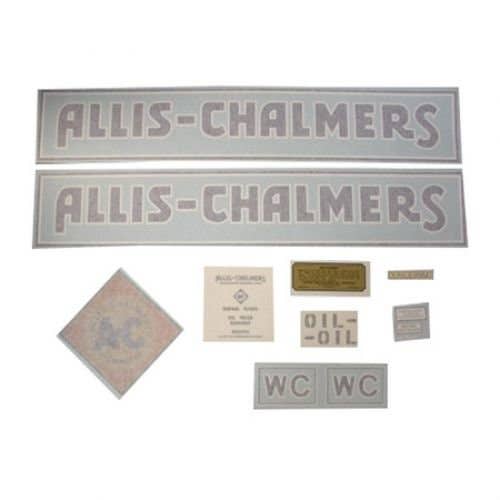 100174 | Allis Chalmers WC Decal Set | Blue with Border | Vinyl | Allis Chalmers WC |
