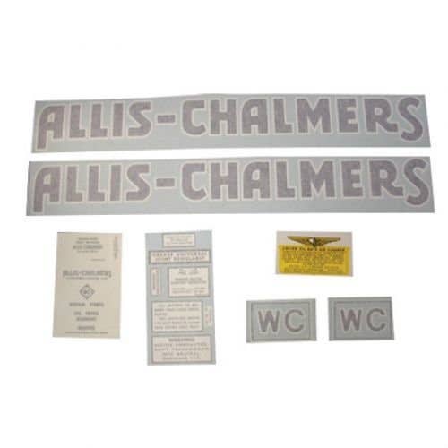 100175 | Allis Chalmers WC Decal Set | Blue with Long A & S | Vinyl | Allis Chalmers WC |