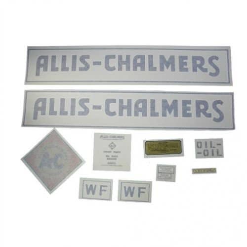 100179 | Allis Chalmers WF Decal Set | Blue with Long A & S | Border | Vinyl | Allis Chalmers WF |