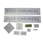 100179 | Allis Chalmers WF Decal Set | Blue with Long A & S | Border | Vinyl | Allis Chalmers WF |