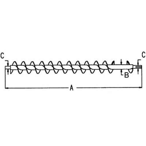 409999 | Auger - Tank Cross Rear | John Deere CTS 9400 9410 9450 9500 9510 9550 9560 9650 9660 9750 9760 |  | AH201743 | AH138399 | AH154966 | AH167848