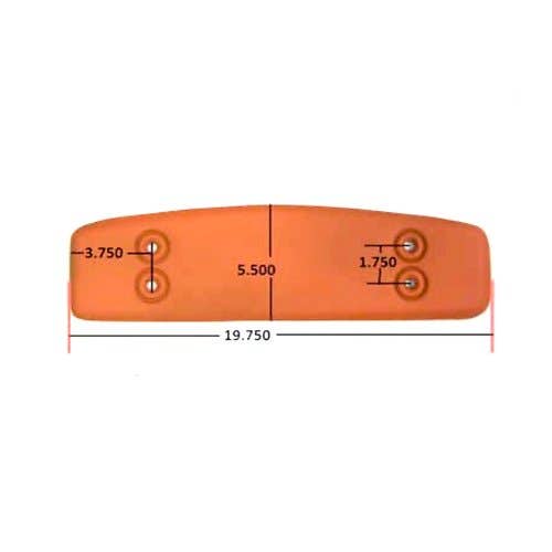115708 | Backrest Back Support | Metal | AC Orange | Allis Chalmers B C |  | 208664 | 70208664