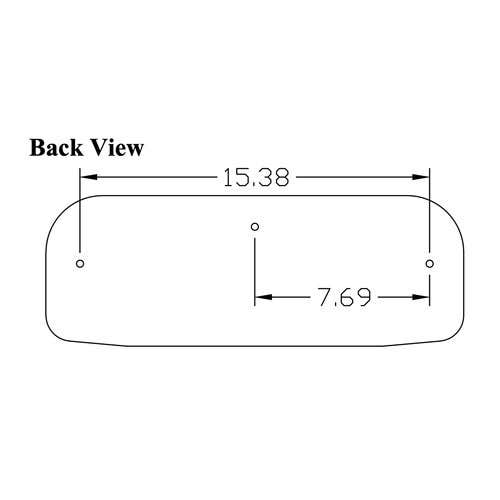 101272 | Backrest - Curved | Vinyl | White/Black | International | Farmall | IH 424 544 656 664 2424 2424 2544 2656 |